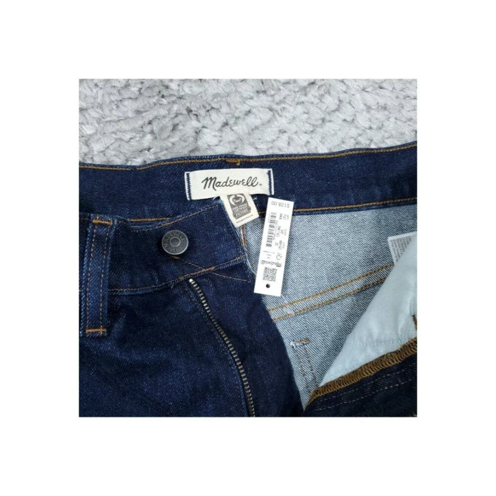 Madewell '90s Straight Jeans Blue Norman Wash Comfort Stretch Women's Size 25 - Picture 4 of 7